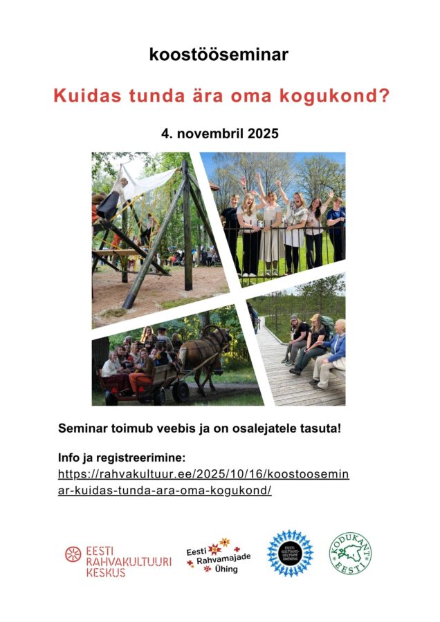Koostööseminar “Kuidas tunda ära oma kogukond?”