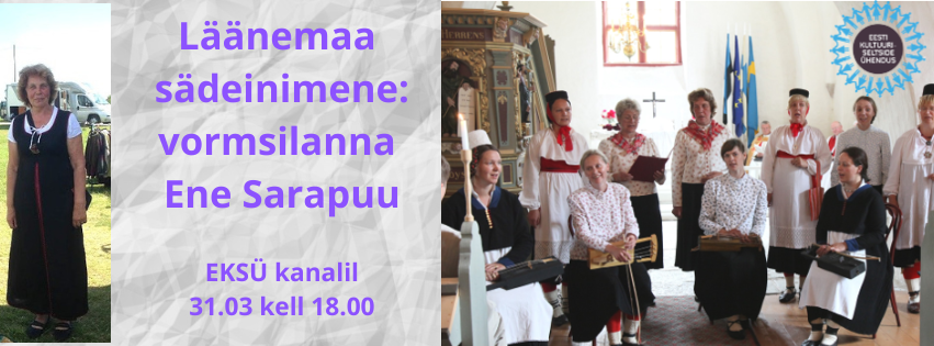 Läänemaa sädeinimene: vormsilanna Ene Sarapuu