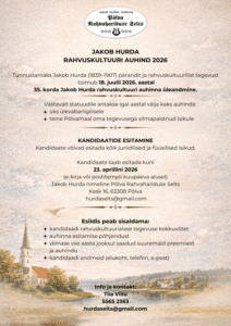 Oodatakse rahvuskultuuri auhinna kandidaate